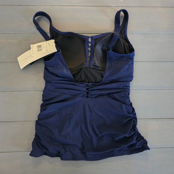 Profile by Gottex Womens Standard Keyhole Scoop Neck Tankini Top Swimsuit Size 8 - Picture 11 of 11